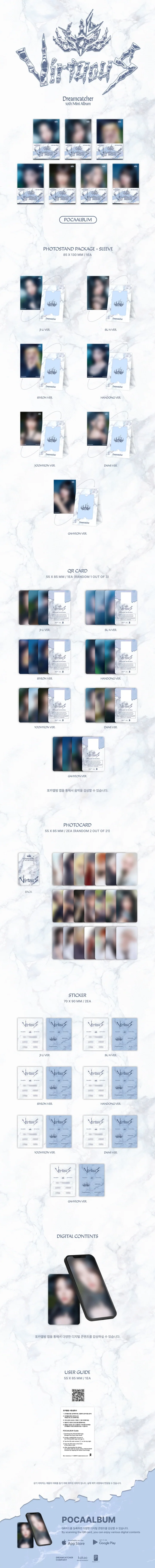 DREAMCATCHER - [VirtuouS] 10th Mini Album POCA ALBUM SU A Version - Image 2
