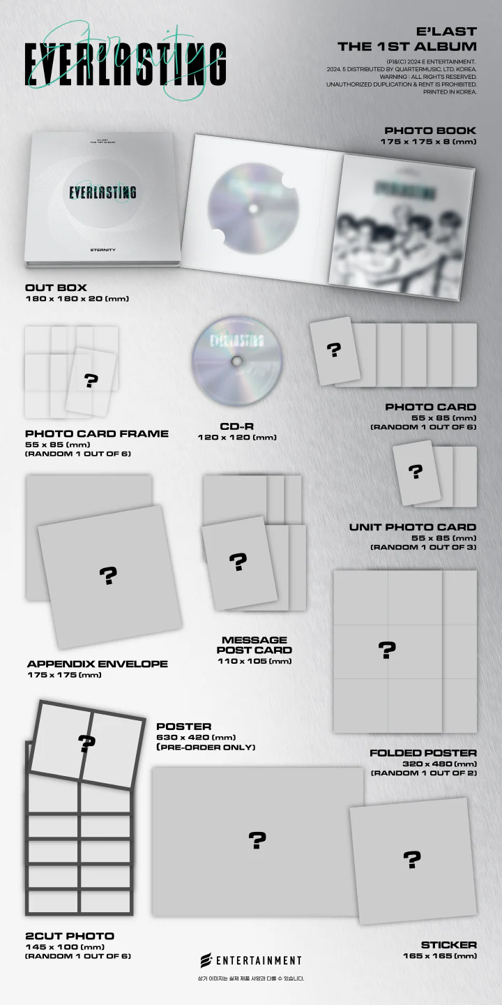 E'LAST - [EVERLASTING] 1st Album ETERNITY Version - Image 2