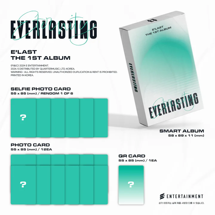E'LAST - [EVERLASTING] 1st Album SMART ALBUM ETERNITY Version - Image 2