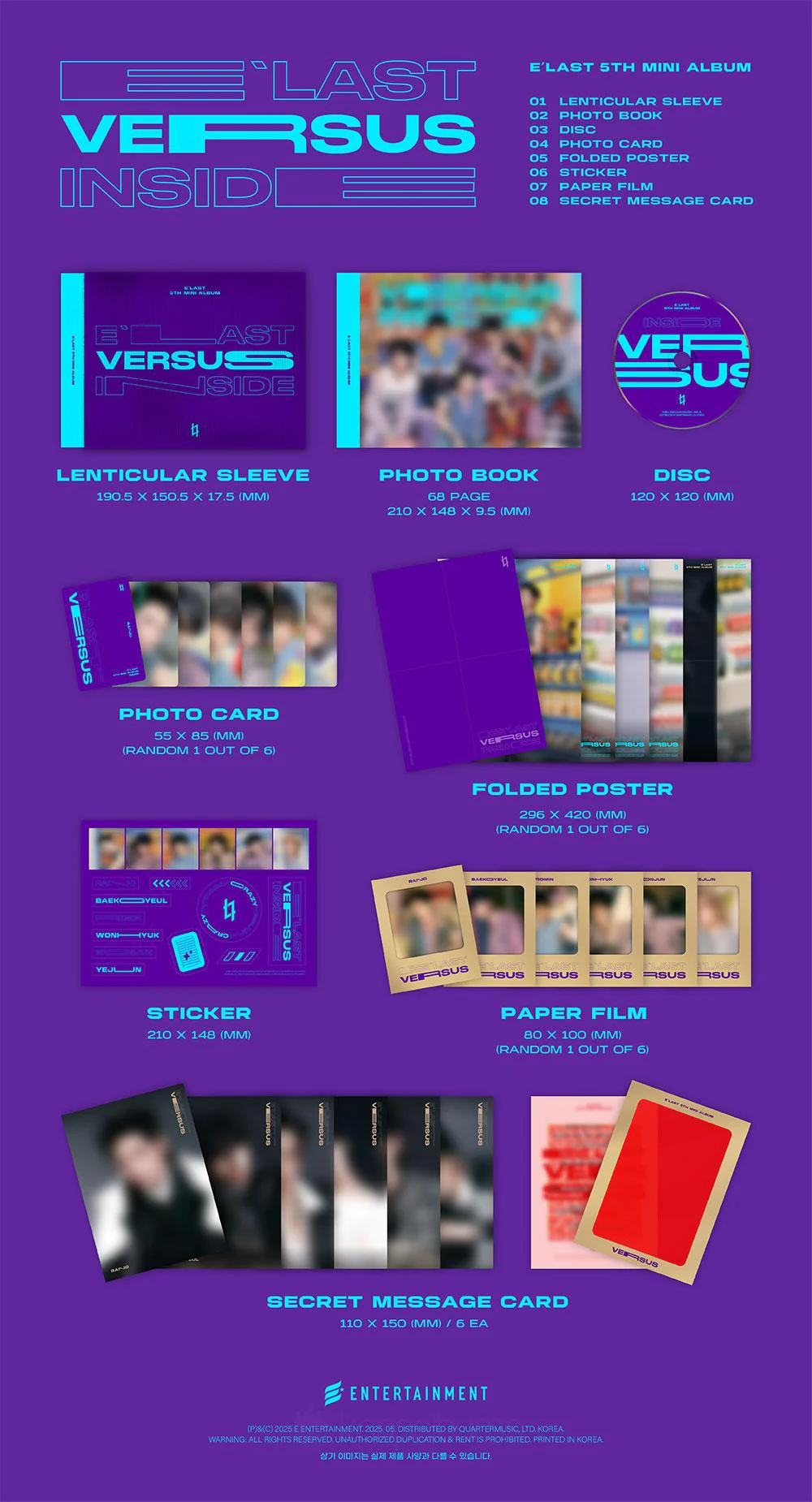 E'LAST - [VERSUS] 5th Mini Album RANDOM Version - Image 2