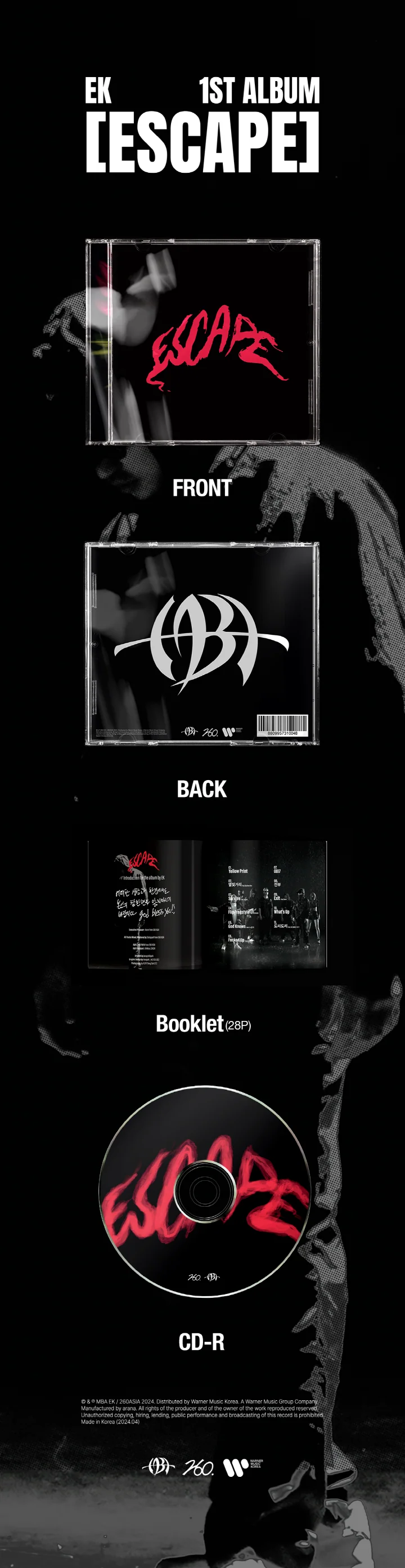EK - [ESCAPE] 1st Album - Image 2