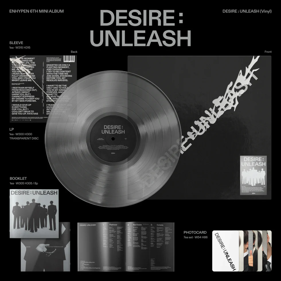 ENHYPEN - [DESIRE : UNLEASH] Mini 6th Album VINYL Version - Image 2
