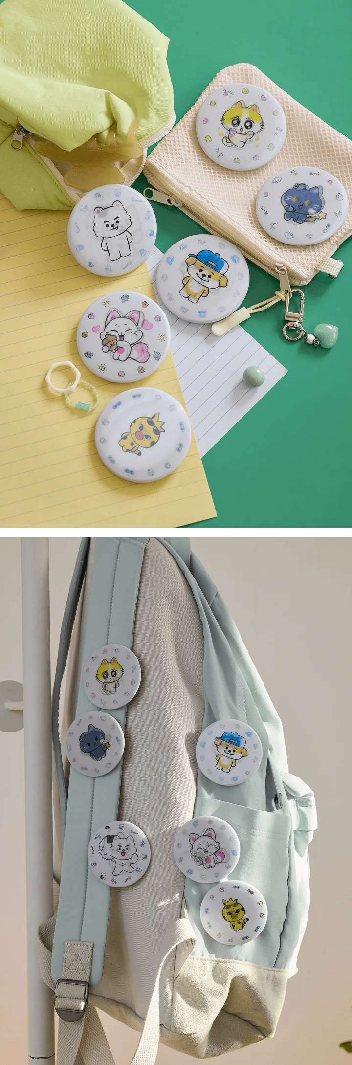 (PRE-ORDER) ENHYPEN - [ENCHIN] Official Character MD Lenticular Can Badge - Image 6