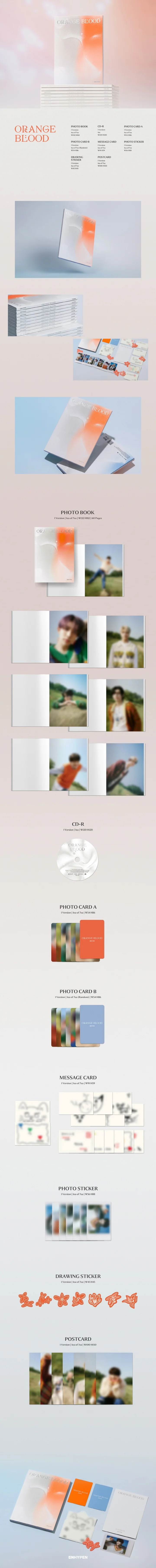ENHYPEN - [ORANGE BLOOD] 5th Mini Album ENGENE SUNOO Version - Image 2
