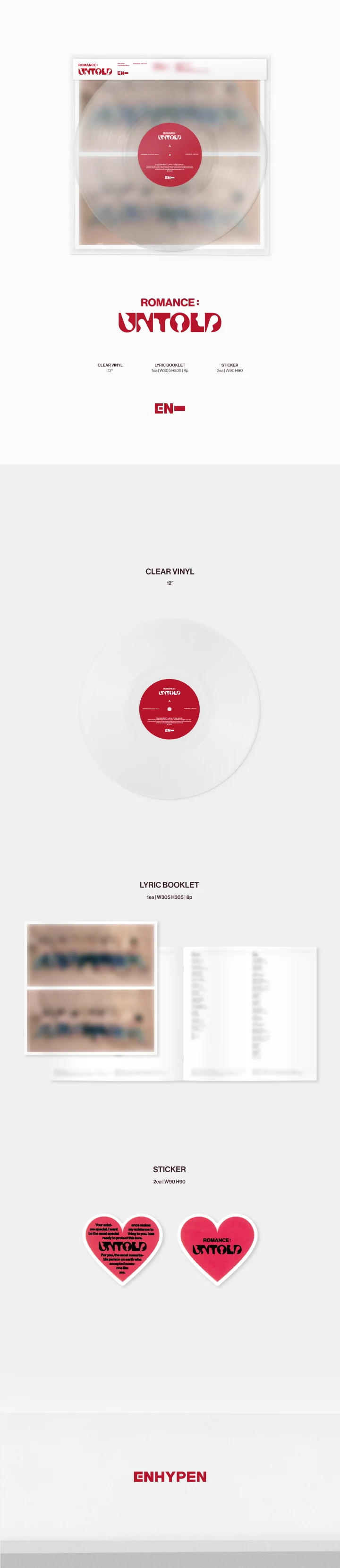 ENHYPEN - [ROMANCE : UNTOLD] VINYL LP - Image 2