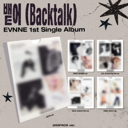 EVNNE - [BACKTALK / 뱉어] 1st Single Album DIGIPACK MUN JUNGHYUN Version