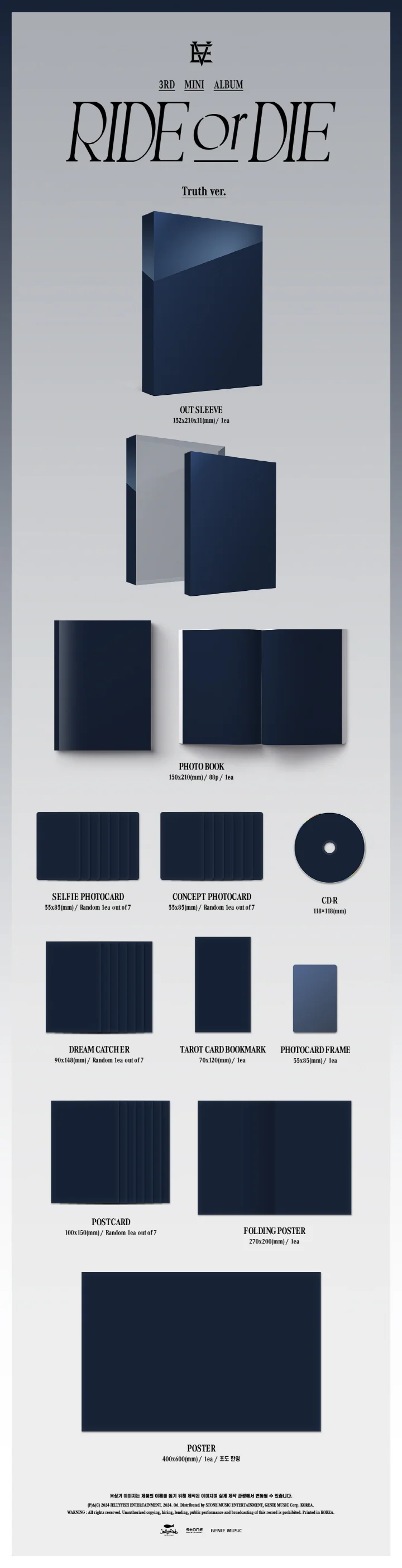 EVNNE - [RIDE OR DIE] 3rd Mini Album TRUTH Version - Image 2
