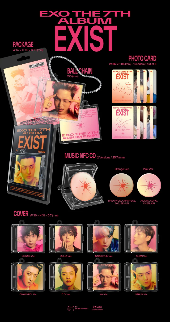 EXO - [EXIST] 7th Album SMini RANDOM Version - Image 2