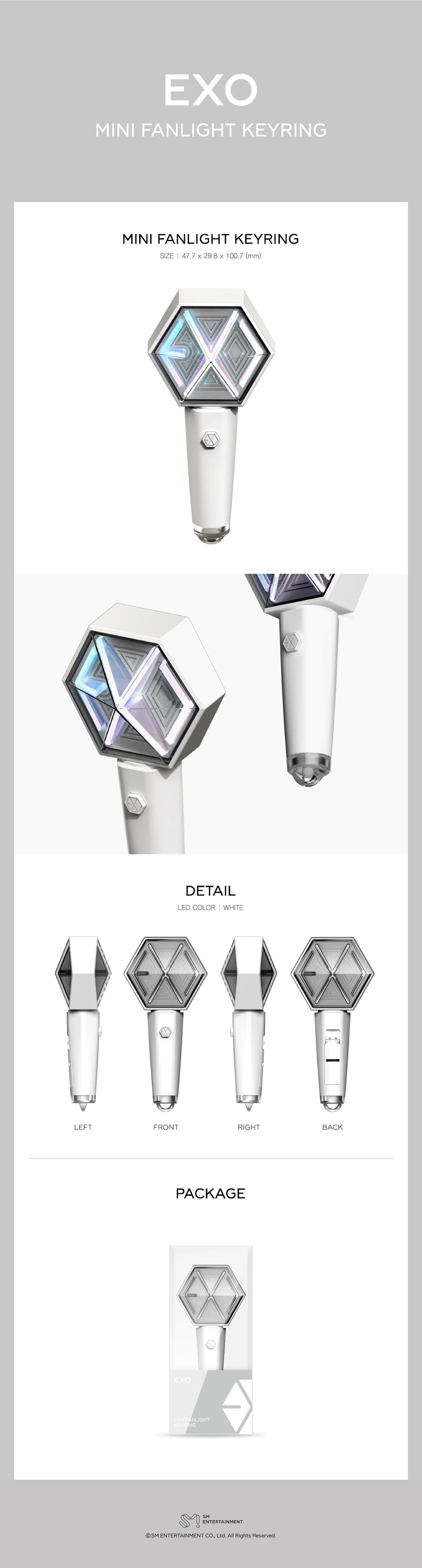 EXO - [MINI FANLIGHT KEYRING] - Image 2