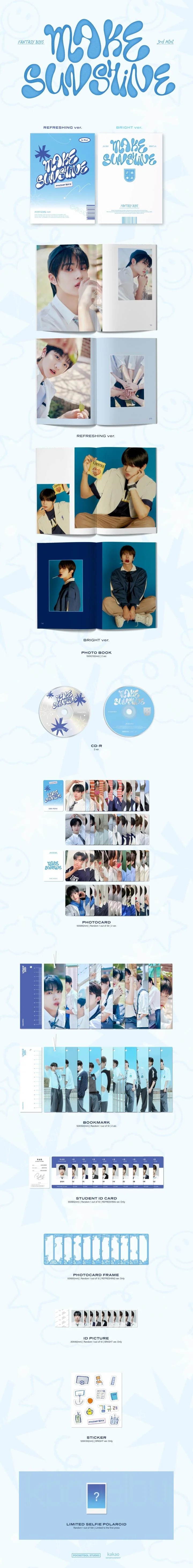 FANTASY BOYS - [MAKE SUNSHINE] 3rd Mini Album 2 Version SET - Image 2
