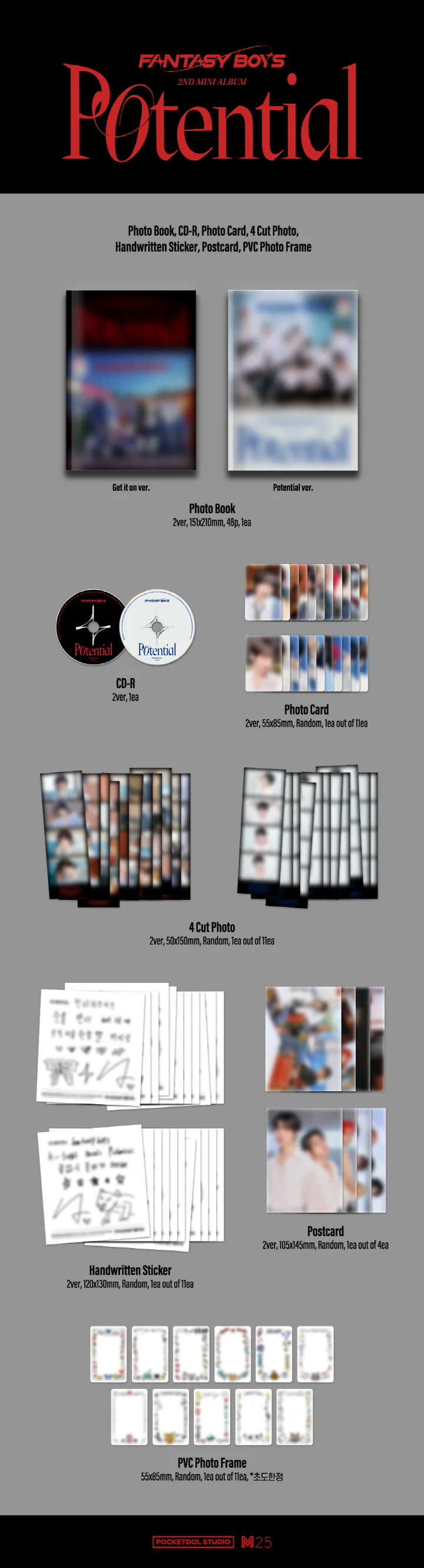 FANTASY BOYS - [POTENTIAL] 2nd Mini Album RANDOM Version - Image 2