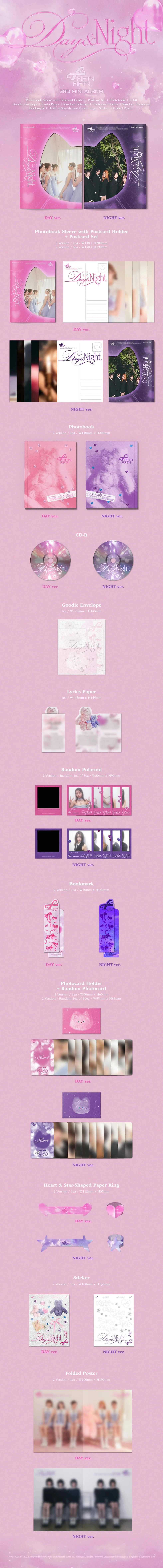 FIFTY FIFTY - [DAY & NIGHT] 3rd Mini Album RANDOM Version - Image 2