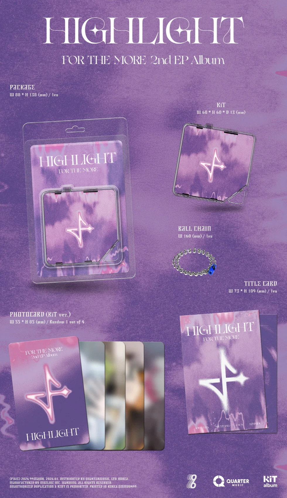 FOR THE MORE - [HIGHLIGHT] 2nd EP Album KiT Version - Image 2