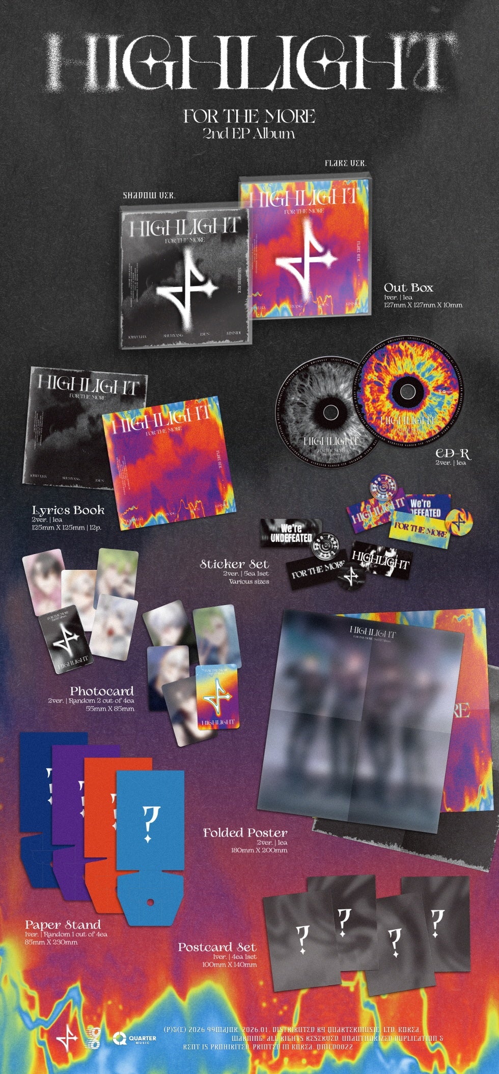 FOR THE MORE - [HIGHLIGHT] 2nd EP Album SHADOW Version - Image 2
