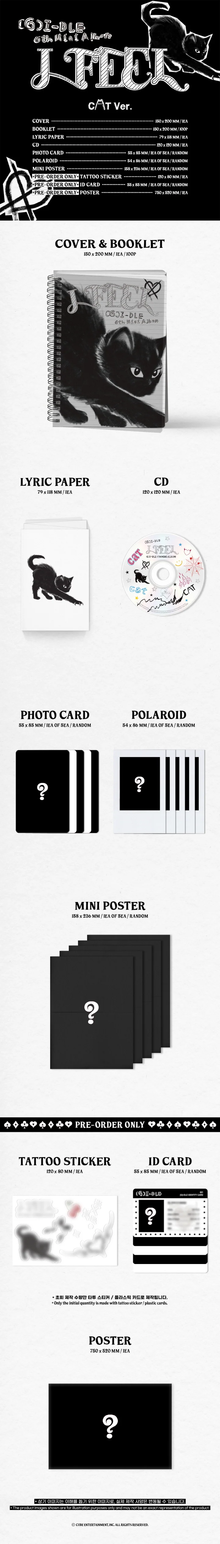 (G)I-DLE - [I FEEL] 6th Mini Album 3 Version SET - Image 2