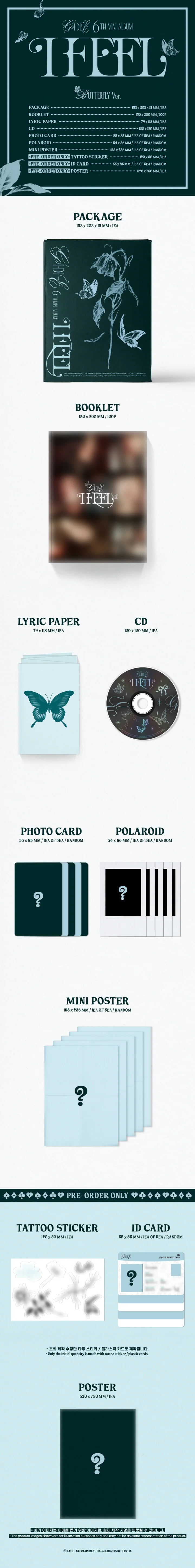(G)I-DLE - [I FEEL] 6th Mini Album 3 Version SET - Image 3