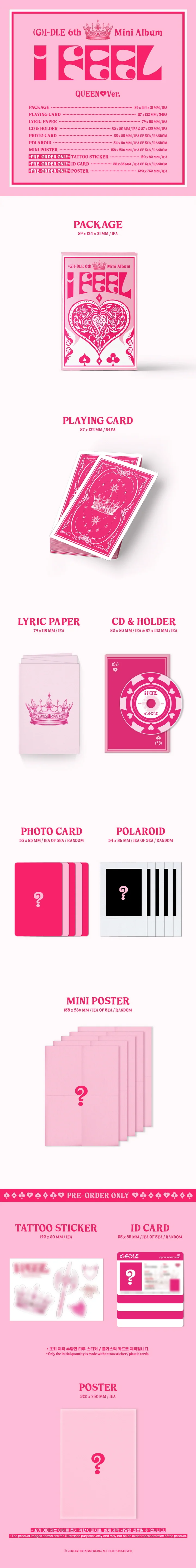 (G)I-DLE - [I FEEL] 6th Mini Album 3 Version SET - Image 4
