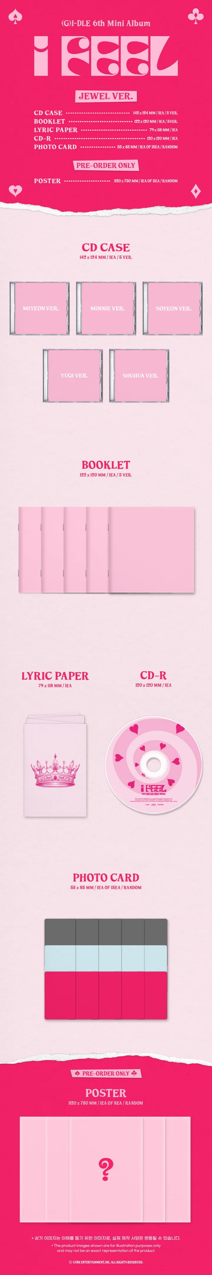 (G)I-DLE - [I FEEL] 6th Mini Album JEWEL CASE YUQI Version - Image 2