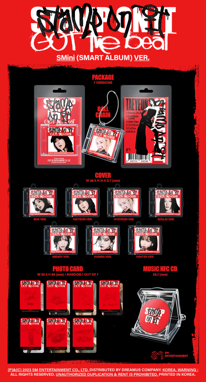 GOT the beat - [Stamp On It] 1st Mini Album SMiNi (Smart) Album TAEYEON Version - Image 2