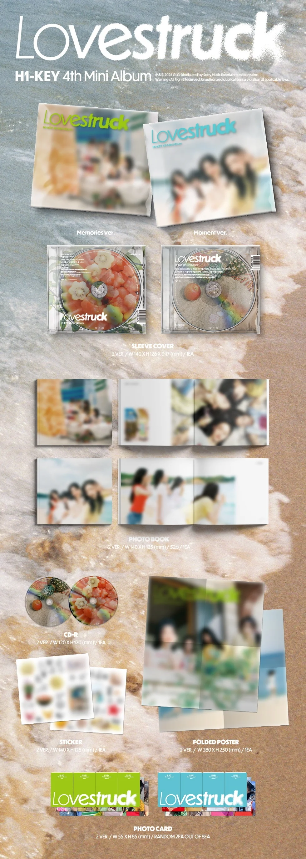 H1-KEY - [LOVESTRUCK] 4th Mini Album RANDOM Version - Image 2