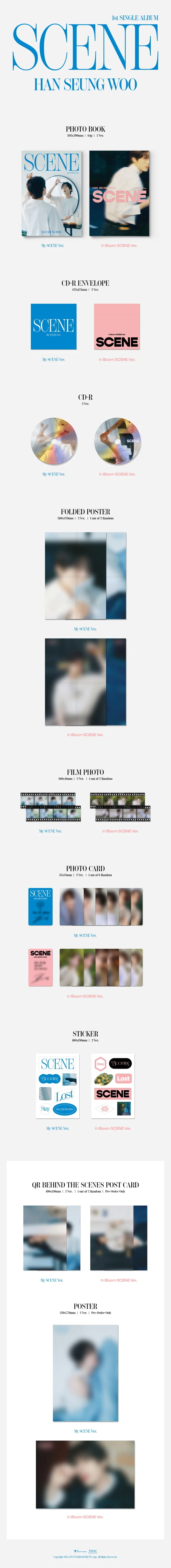 HAN SEUNG WOO - [SCENE] 1st Single Album RANDOM Version - Image 2