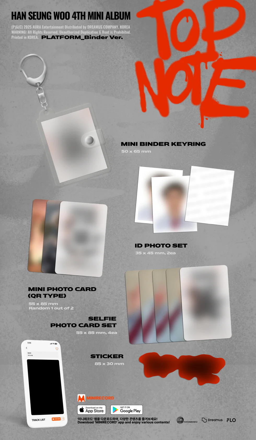 HAN SEUNG WOO - [TOP NOTE] 4th Mini Album PLATFORM BINDER Version - Image 2