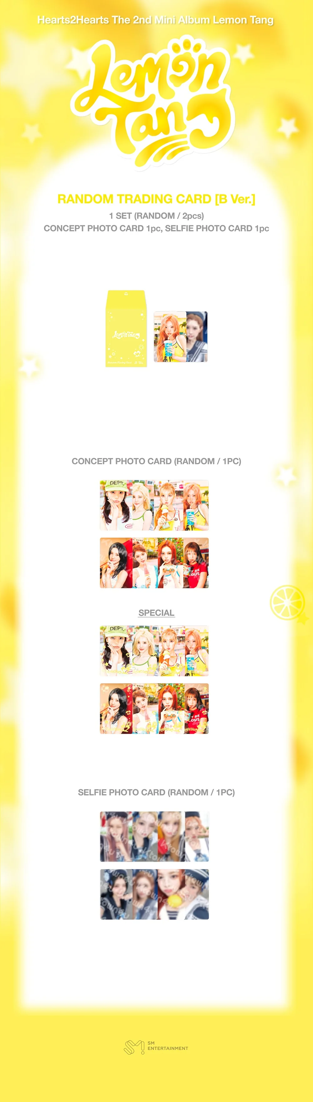 (PRE-ORDER) Hearts2Hearts - [Lemon Tang] 2nd Mini Album OFFICIAL MD RANDOM TRADING CARD (B ver.) - Image 2
