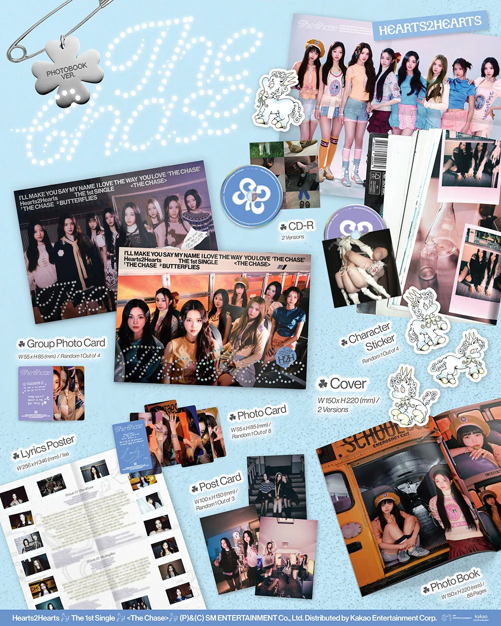HEARTS2HEARTS - [THE CHASE] 1st Single Album PHOTO BOOK 2 Version SET - Image 2