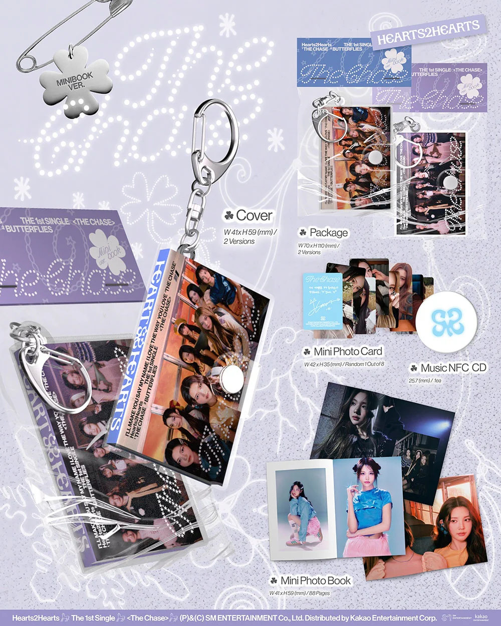HEARTS2HEARTS - [THE CHASE] 1st Single Album SMART ALBUM MINI BOOK B Version - Image 2
