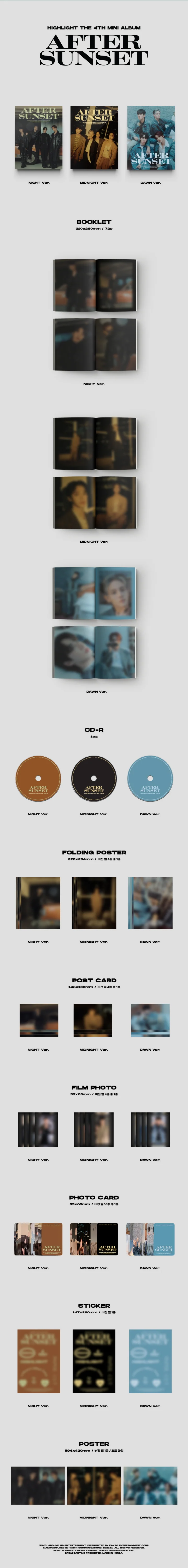Highlight - [AFTER SUNSET] 4th Mini Album MIDNIGHT Version - Image 2