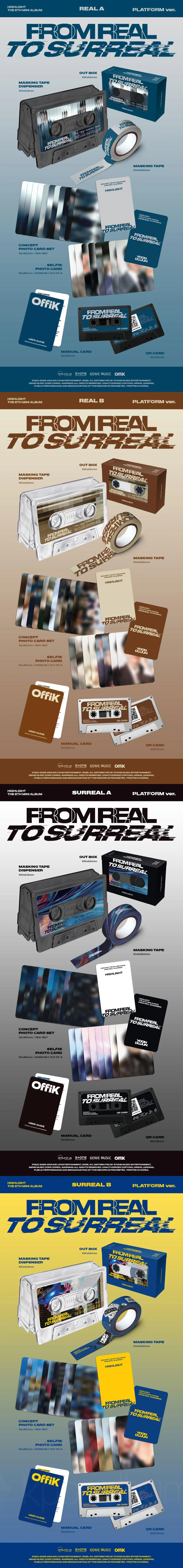 HIGHLIGHT - [FROM REAL TO SURREAL] 6th Mini Album PLATFORM RANDOM Version - Image 2