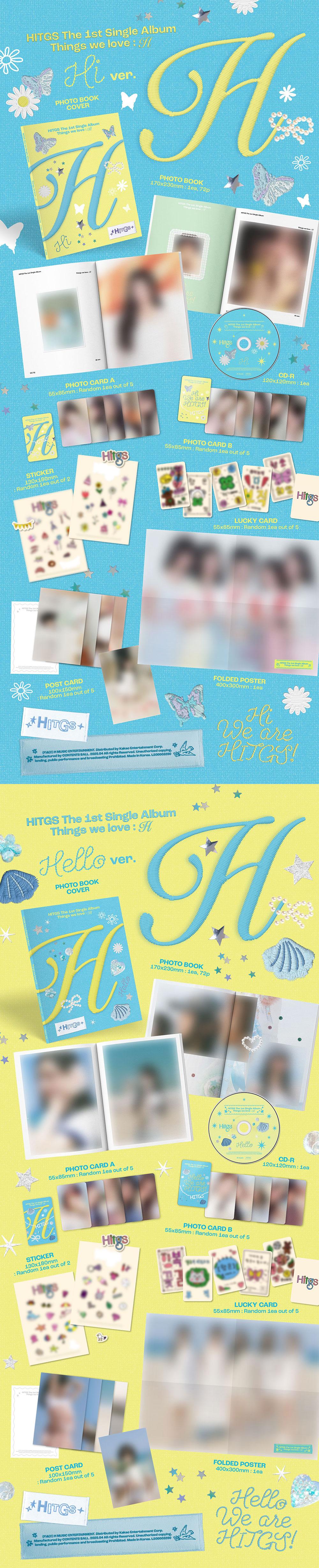 HITGS - [THINGS WE LOVE : H] 1st Single Album HELLO Version - Image 2