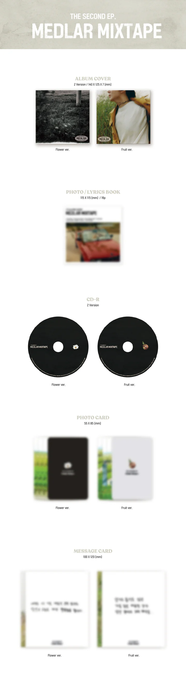 I'LL - [MEDLAR MIXTAPE] 2nd EP Album 2 Version SET - Image 2