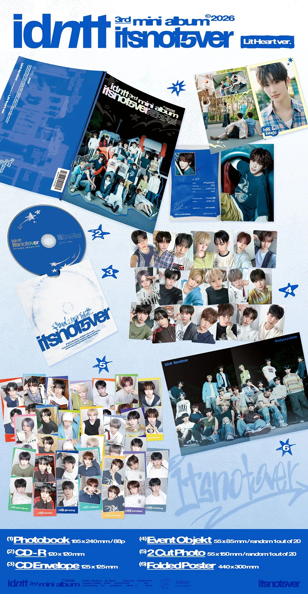 IDNTT - [ITSNOTOVER] 3rd Mini Album RANDOM Version - Image 3
