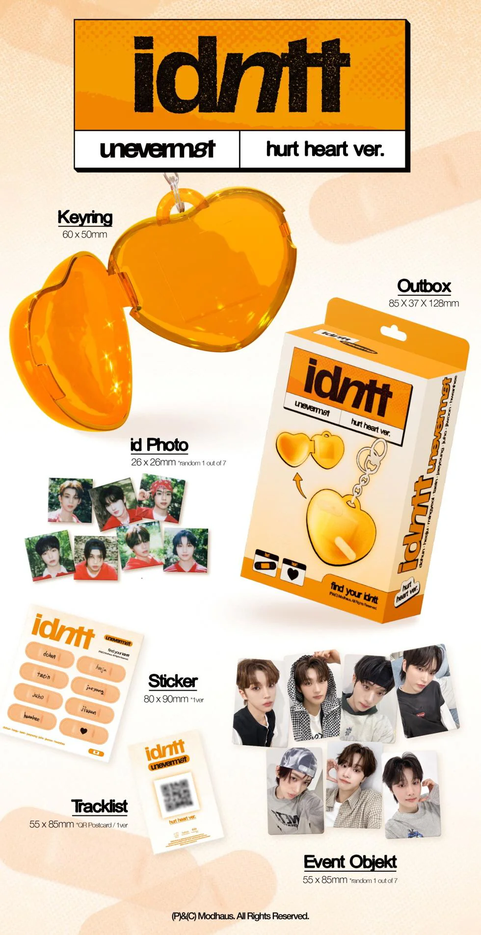 IDNTT - [UNEVERMET] Mini Album LIMITED Edition HURT HEART Version - Image 2
