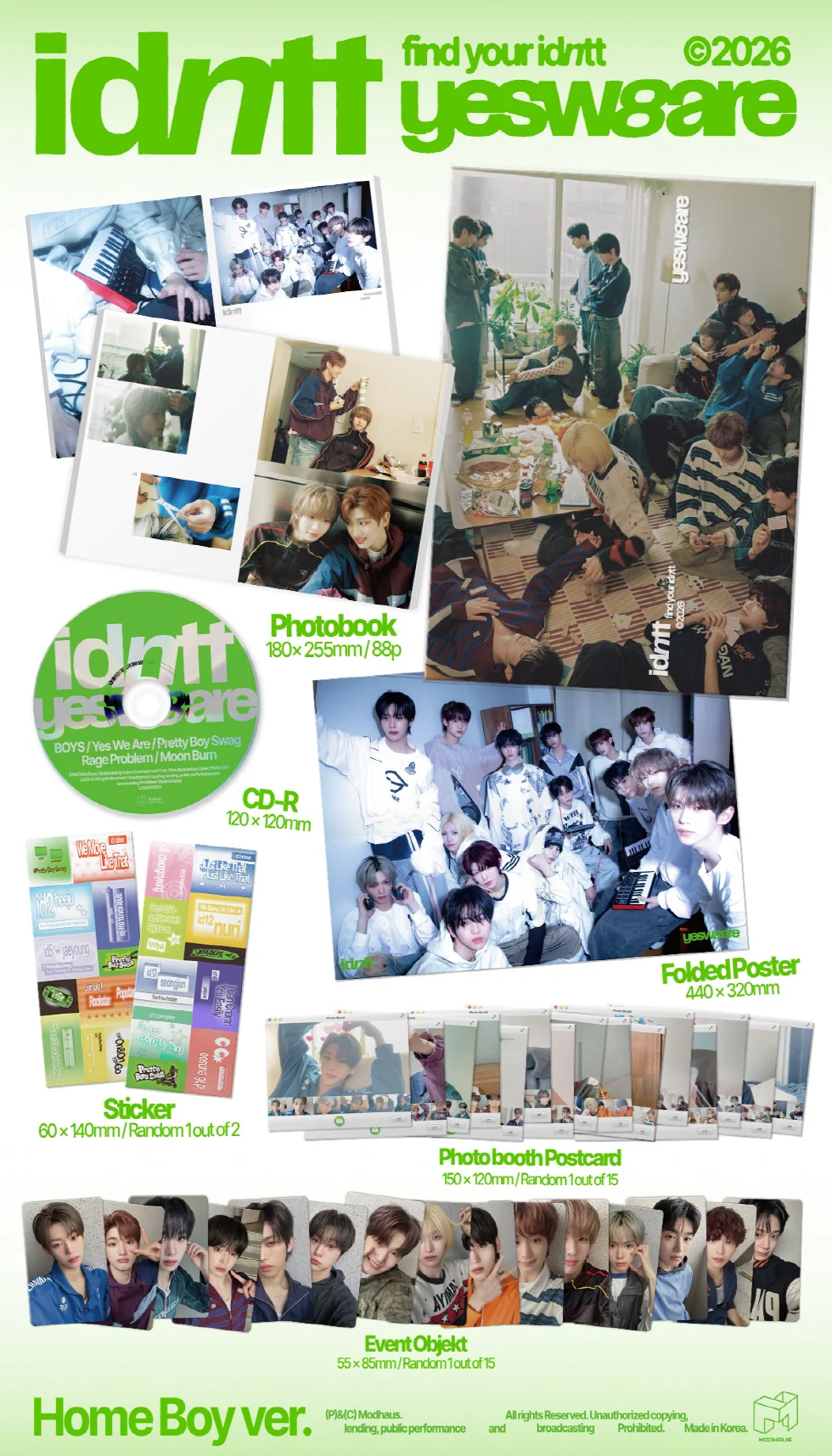 idntt - [YESWEARE] Mini Album 2 Version SET - Image 3