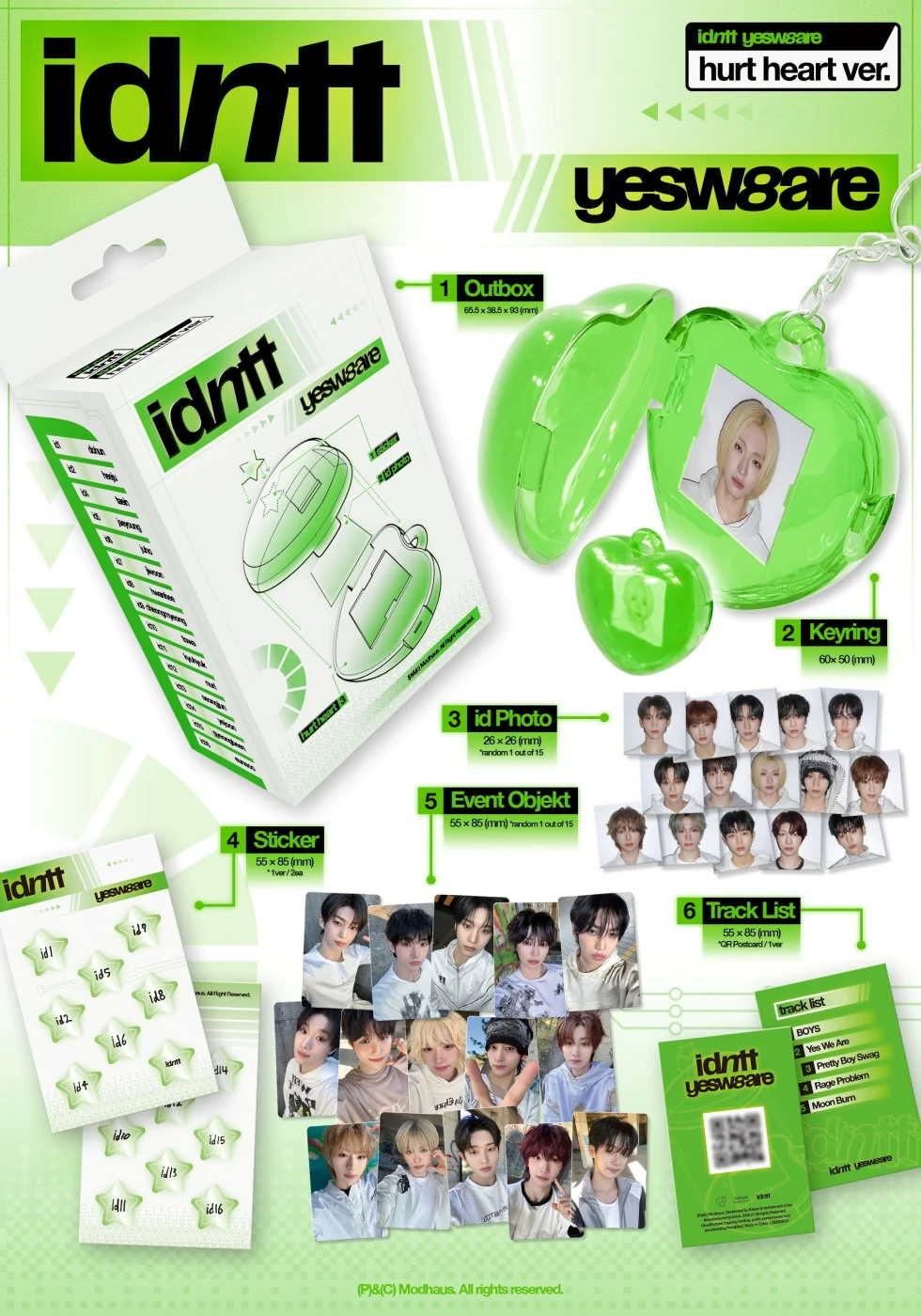 idntt - [YESWEARE] Mini Album HURT HEART Version - Image 2
