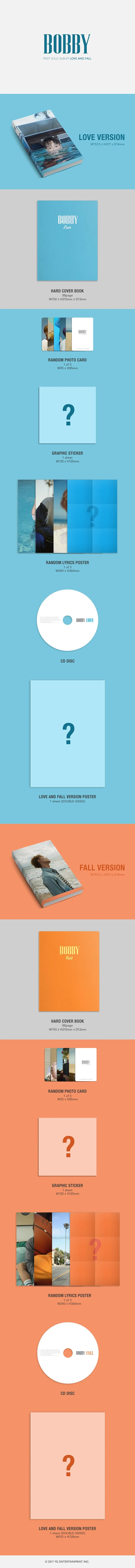 iKON Bobby - [Love And Fall] 1st Solo Album RANDOM Version - Image 4