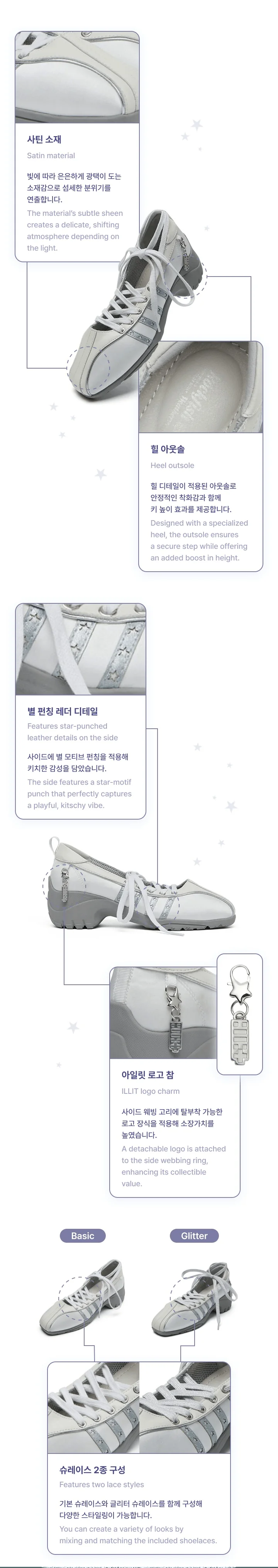 ILLIT - [ILLIT X Rockfish Weatherwear Collaboration] MD Bliss Heel Laceup Sneakers - Image 7