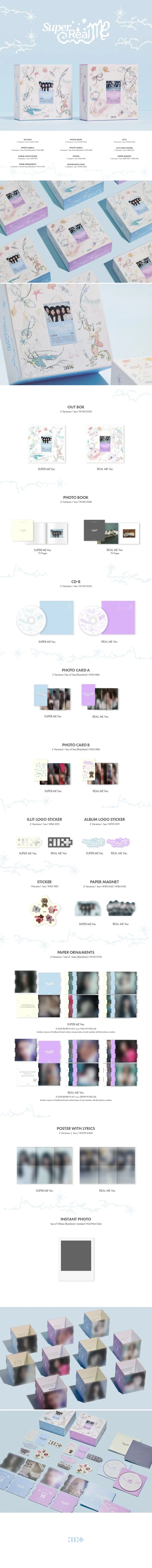 ILLIT - [SUPER REAL ME] 1st Mini Album 2 Version SET - Image 2