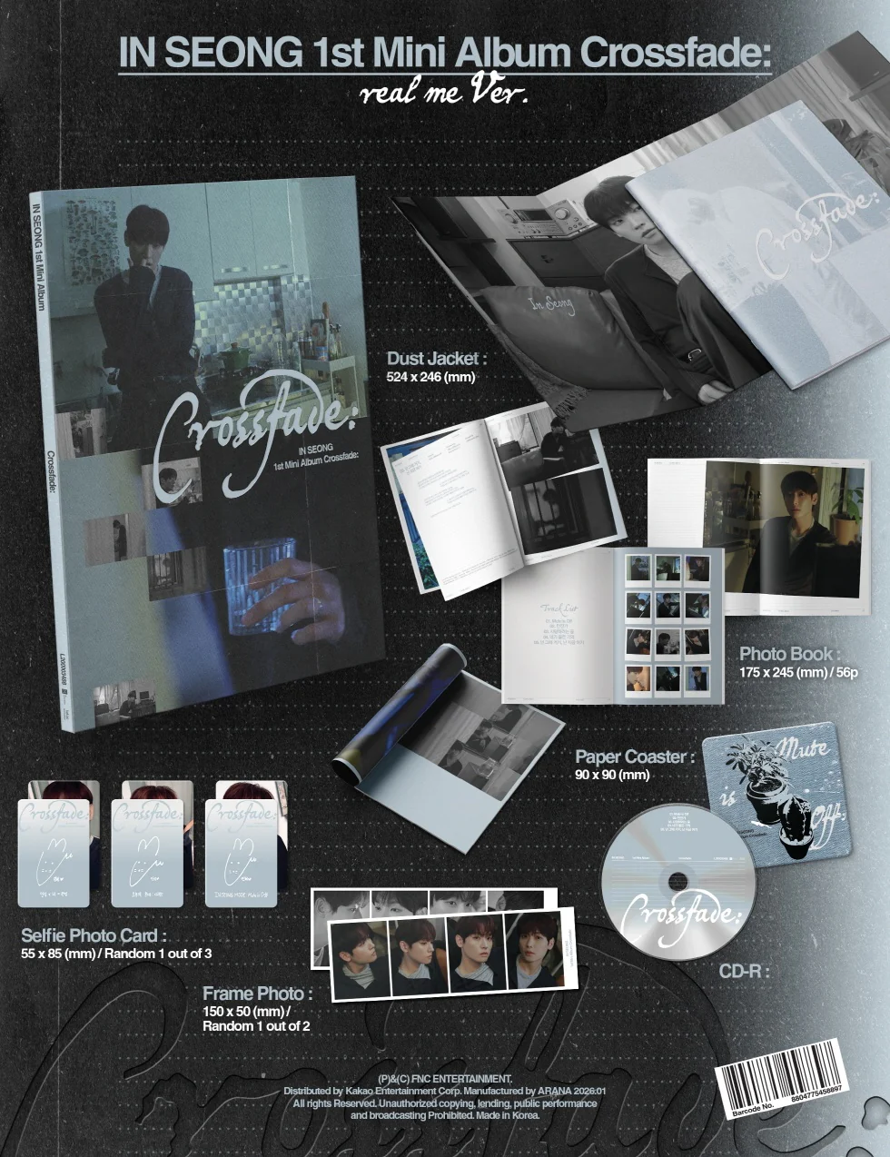 IN SEONG (SF9) - [CROSSFADE:] 1st Mini Album REAL ME Version - Image 2