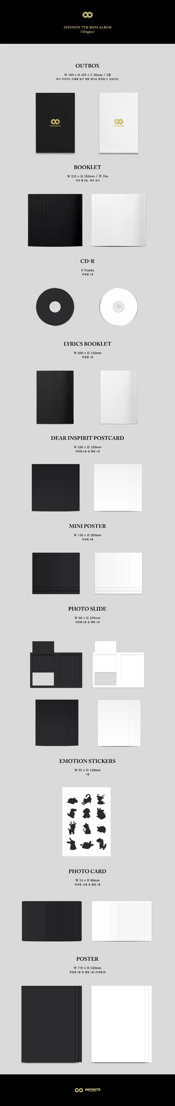 INFINITE - [13egin] 7th Mini Album BACK Version - Image 2