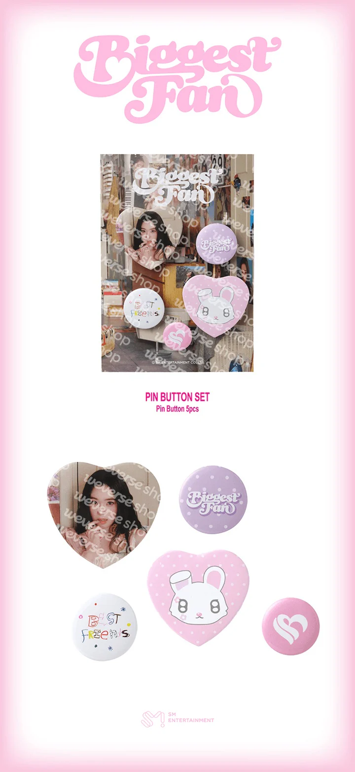 IRENE - [Biggest Fan] OFFICIAL MD PIN BUTTON SET - Image 2