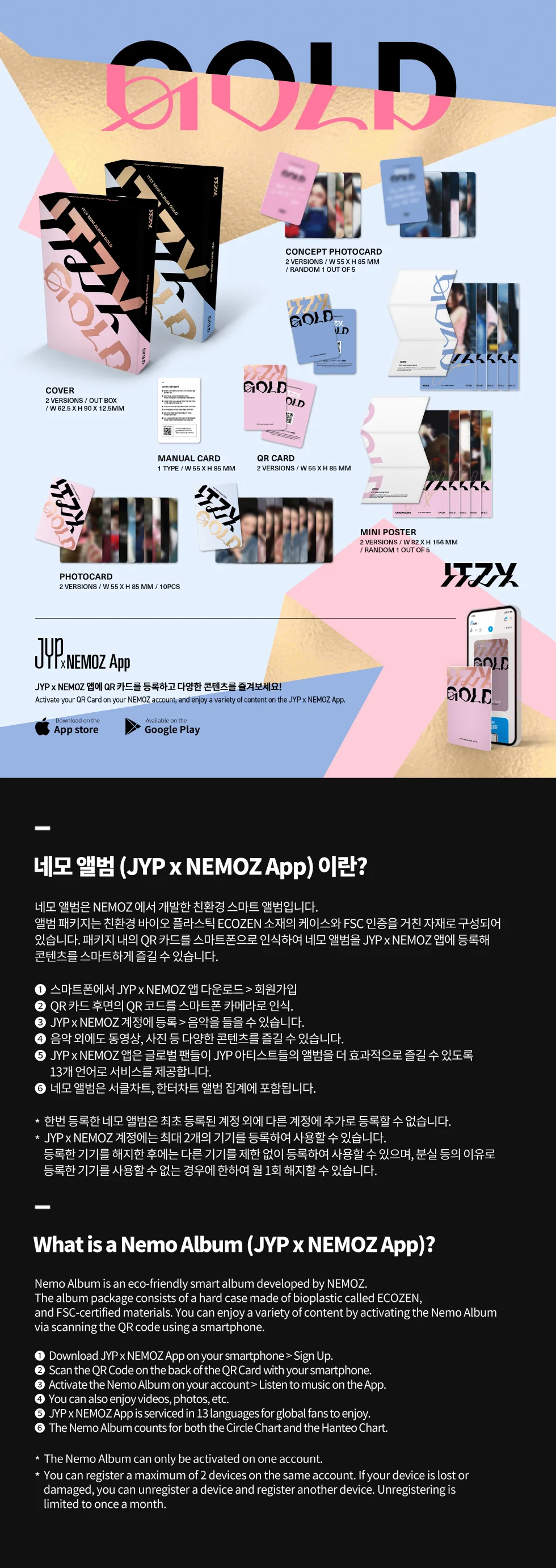 ITZY - [GOLD] PLATFORM ALBUM NEMO B Version - Image 2