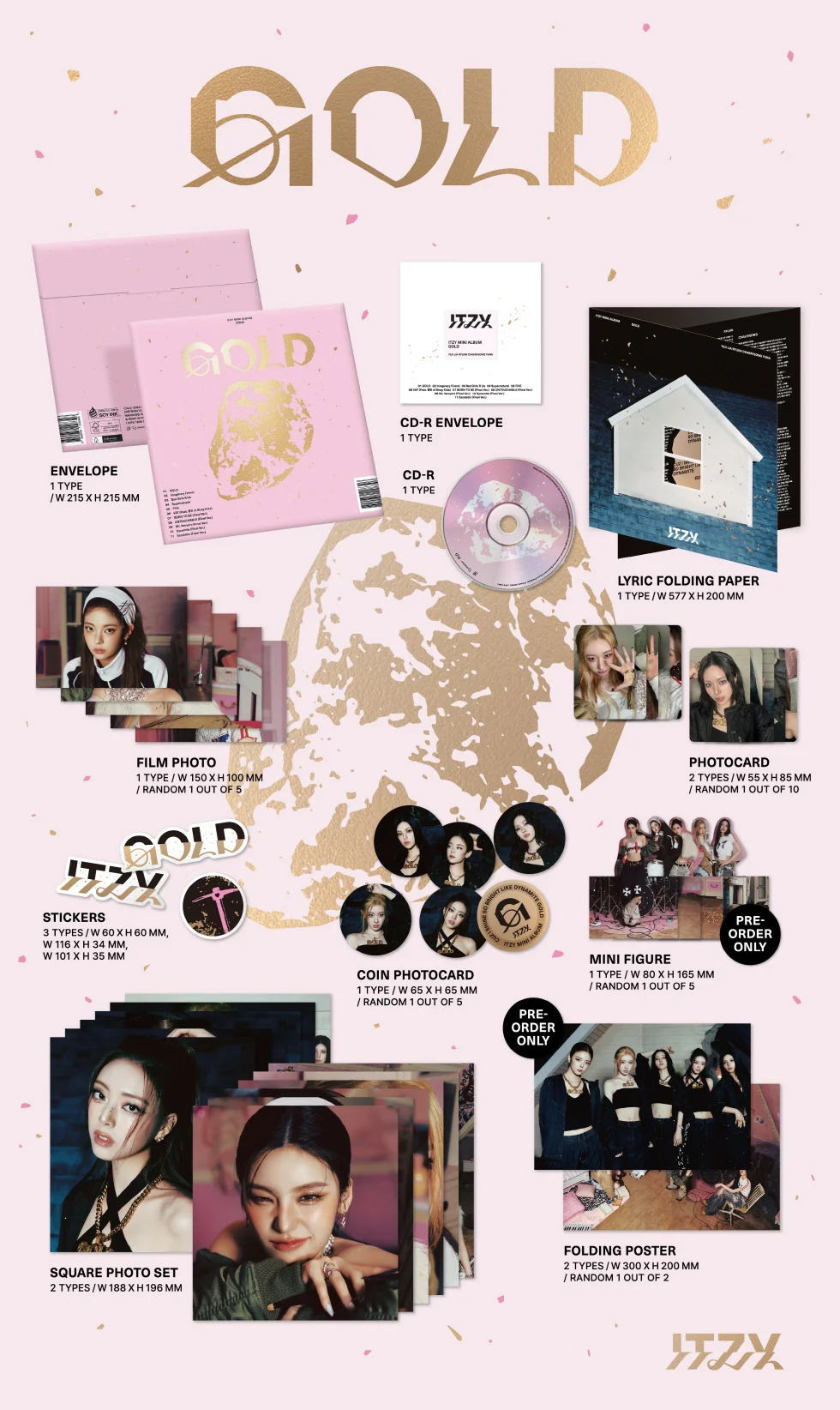 ITZY - [GOLD] Special Edition 2 Version SET - Image 2