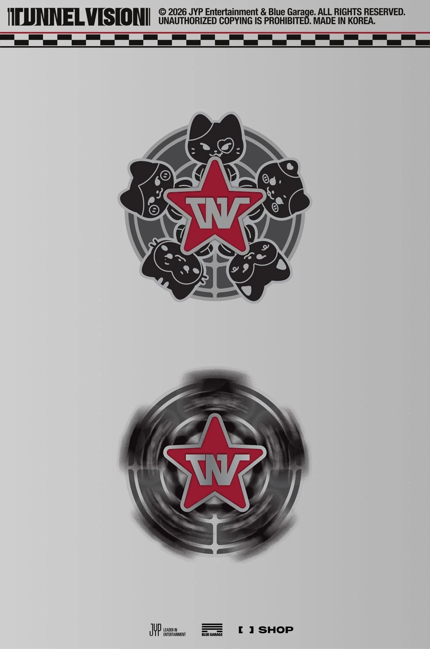 ITZY - [TUNNEL VISION] 3RD WORLD TOUR OFFICIAL MD TWINZY SPIN BADGE - Image 2