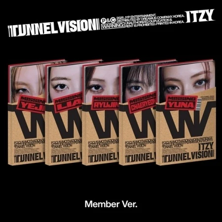 ITZY - [TUNNEL VISION] MEMBER 5 Version SET
