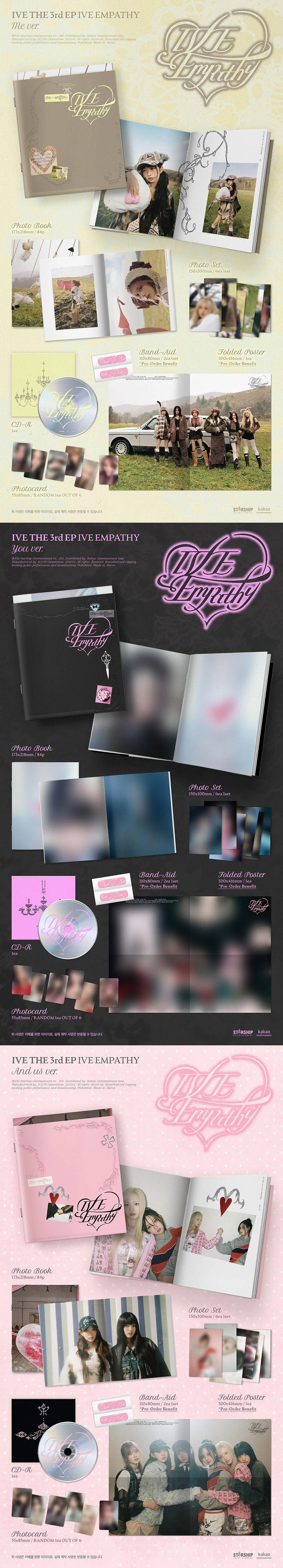 IVE - [IVE EMPATHY] 3rd EP Album 3 Version SET - Image 2