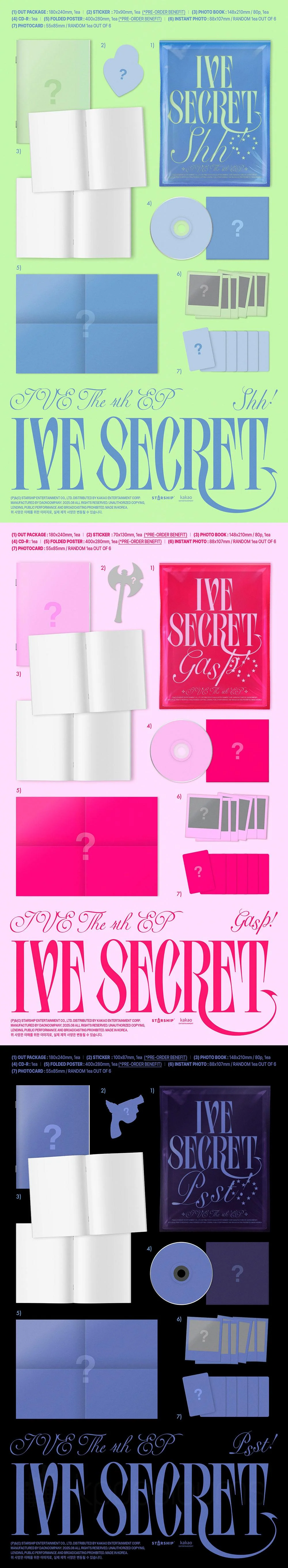IVE - [IVE SECRET] 4th Mini Album Psst! Version - Image 2