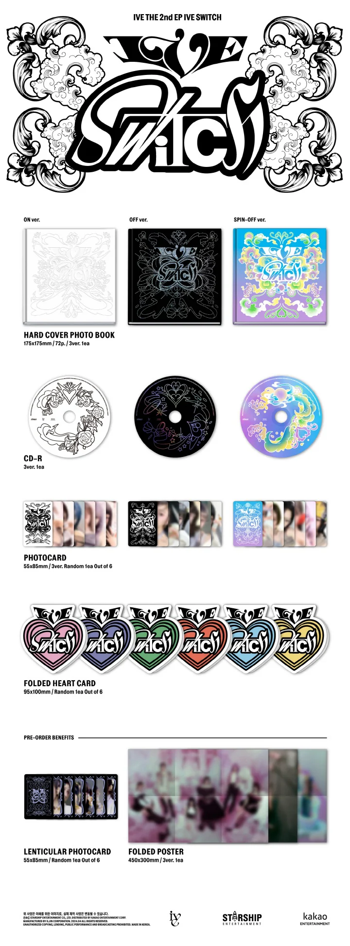 IVE - [IVE SWITCH] 2nd EP Album 3 Version SET - Image 2